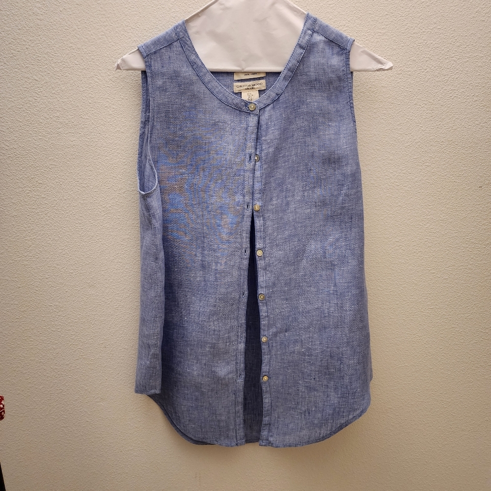 Christiaj Siriano small linen top